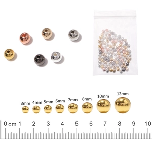 CCB metalen plastic ronde kralen voor DIY-sieraden in diverse kleuren en maten van 3-12mm