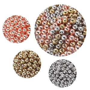 Faceted CCB beads in gold, silver and rose gold for DIY jewelry making accessories