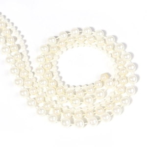 Cadena de perlas ABS multicapa de alto brillo para joyería DIY y accesorios de decoración