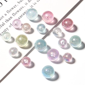 Cuentas de acrílico iridiscentes color macaron para creación de joyas DIY
