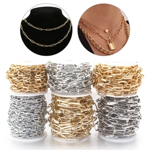 Bobina di Catena a Graffetta in Alluminio Fai da Te Creazione di Gioielli Collana Bracciale Oro Argento Galvanizzato Accessorio