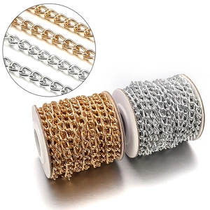 Leichte Gold- und Silber-Aluminiumkettenrollen für DIY-Schmuck und Taschen