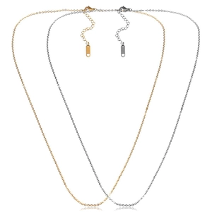 Minimalist Stainless Steel Cross Chain Necklace For Women Adjustable Link Chain With Extension And Lobster Clasp DIY Jewelry Finding