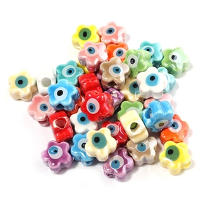 Kleurrijke acryl boze oog bloemkralen voor DIY sieraden maken in diverse mix kleuren
