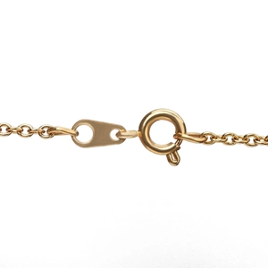 Gepolijste gouden roestvrijstalen kruisketting met veerringsluiting voor het maken van sieraden