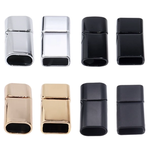 Fermoir Magnétique Rectangulaire en Alliage Connecteur de Bracelet pour Cordon en Cuir DIY Fabrication de Bijoux Accessoire Universel