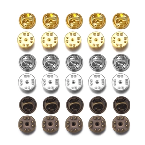 30 pezzi di chiusure a farfalla in rame oro, argento e bronzo per creazione gioielli DIY