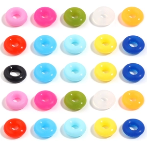 Bunte Silikon Positionierungsring Abstandsperlen Für DIY Schmuckherstellung Armband Halskette Handgemachte Bastelzubehör