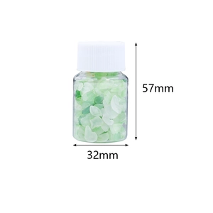 Piedras de aventurina verde natural en botella de 57mm para accesorios de joyería DIY