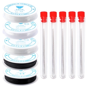 DIY Beading Materials Elastic Polyurethane Crystal String Stainless Steel Needles For Handmade Jewelry Bracelets Making