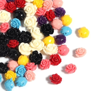 Camellia Rose Flower Shell Powder Loose Beads DIY Jewelry Accessories For Bracelet Necklace Making Charms Handcrafted Crafts