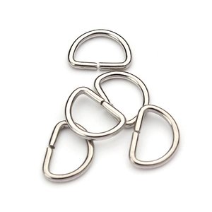 Set mit fünf D-Ringen aus Edelstahl für Taschen und DIY-Lederzubehörteile