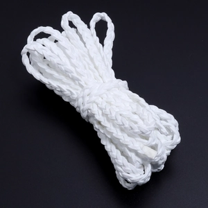 White 6mm braided faux suede cord for DIY handmade bracelet jewelry accessories