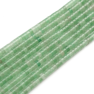 Perline distanziali rondelle in avventurina verde 4x2mm per creazione gioielli DIY