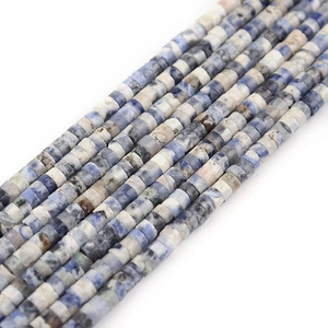 Perle in sodalite blu naturale a forma di tubo per la creazione di gioielli fai da te