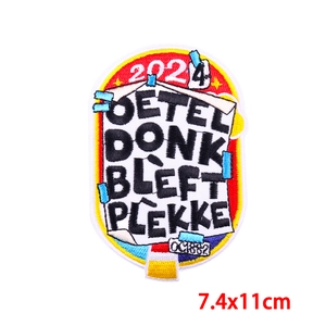 Oeteldonk Carnival 2024 cartoon frog embroidery patch for festival clothing DIY