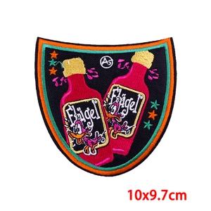 Dutch Carnival Kruikenstad shield patch with cartoon duck embroidery, size 10x9.7cm