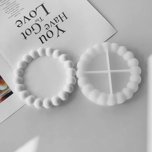 Round Bubble Tray Silicone Mold For DIY Resin Crystal Casting Plaster Ornament Modern Minimalist Home Decoration Craft Making Tool