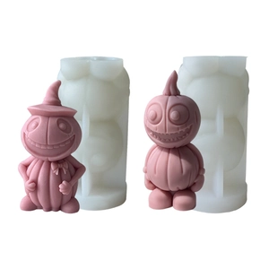 Stampo in silicone zucca di Halloween per candele profumate e decorazioni in gesso