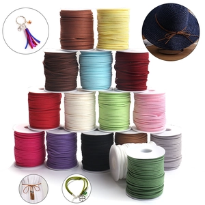 Kleurrijke set van 45m imitatiesuède koorden voor DIY sieraden en geschenkverpakking