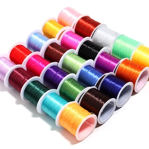 Flat Elastic Cord Crystal String For DIY Jewelry Making Stretchy Beading Thread For Bracelet Necklace Handicraft Material