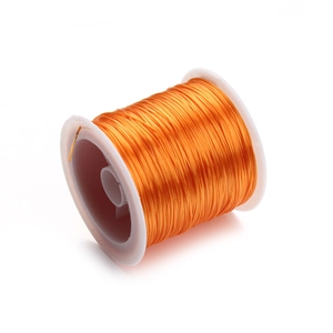 40m roll of orange flat elastic crystal string for DIY jewelry making and beading