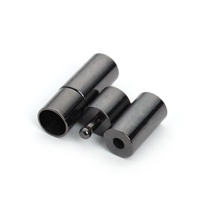 Set of three gunmetal copper bayonet clasps for 2-6mm leather cord necklaces and bracelets