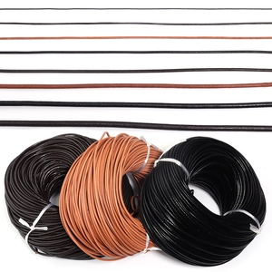 Retro Echt Koeienhuid Leer Koord Rond Touw Natuurlijke Kleur Voor DIY Sieraden Maken Ketting Accessoires Handgemaakte Decor