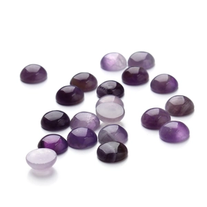 Gepolijste paarse amethist cabochons voor DIY sieraden maken in diverse maten