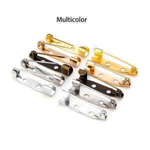 Épingles de Sûreté à Base de Broche en Fer Avec Trous Apprêts de Bijoux en Métal Pour DIY Artisanat Accessoires de Vêtements Multi Couleurs