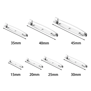 Épingles de sûreté en métal argenté de 15mm à 45mm pour bijoux DIY artisanat