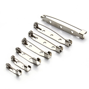 Épingles de sûreté en argent de 7 tailles avec trous pour la création de broches