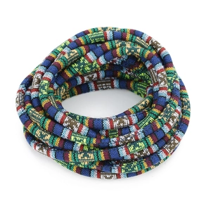 Cordino in cotone bohémien colorato da 6mm per gioielli fai da te e accessori etnici