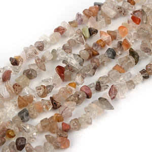 Mix of 12mm natural stone beads including quartz and agate for DIY jewelry making