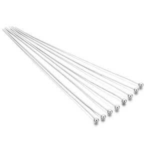 Polished silver copper ball head pins for handmade jewelry DIY beading accessories