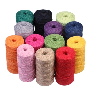 Colorful Jute Twine Hemp Rope For DIY Crafts Gift Wrapping Gardening Photo Wall Decorative Natural Braided Cord