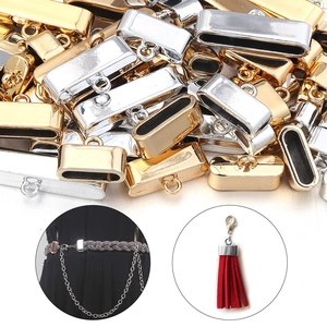 Alloy Leather Cord End Caps Tassel Caps DIY Jewelry Making Connectors Gold Silver Plated Crimps For Bracelet Necklace