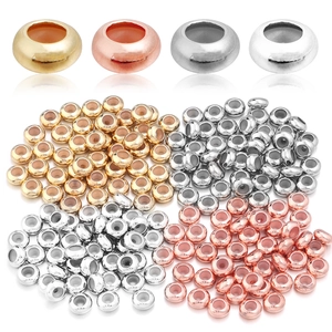Koperen Siliconen Positionering Kralen DIY Sieraden Benodigdheden Verstelbare Stopper Afstandskralen Goud Zilver Roségoud Vergulde Schuifkraal Voor Armband Ketting Maken