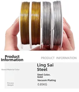 Detailed comparison of gold and silver vacuum plated steel wires for jewelry making