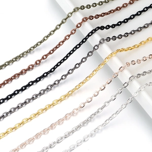 Iron Spooled Link Chain For Jewelry Making DIY Handcrafted Accessories Electroplated Metal Findings For Necklace Bracelet