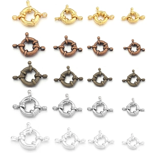 Anneaux de connexion bijoux en cuivre et argent de tailles variées pour des bracelets