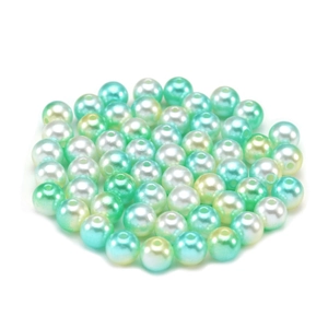 Perlas de ABS degradado de sirena para creación de joyas DIY y manualidades hechas a mano