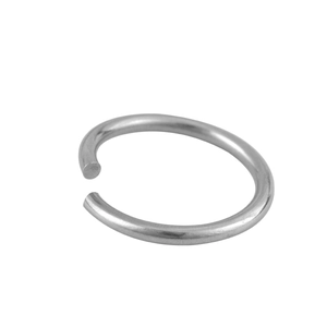 Bulk pack of polished stainless steel open jump rings for DIY jewelry and keychain making