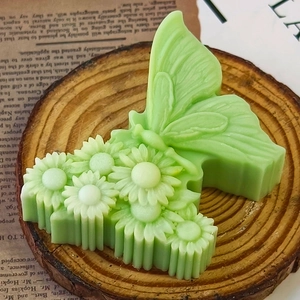 3D butterfly and sunflower silicone mold for aromatherapy candle and plaster crafts