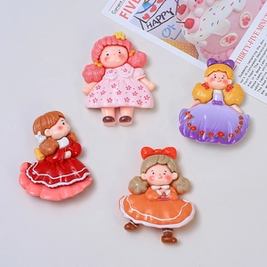 Simpatiche principesse in resina per decorazioni fai-da-te e creazione di accessori