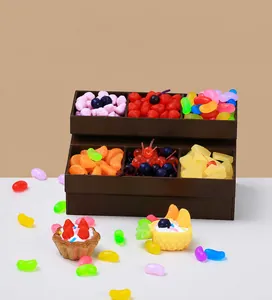 Miniature di frutta in resina e espositore per dolci per fai-da-te e accessori