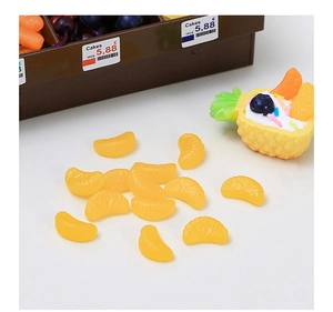 Mini fette di arancia e ciotola di ananas in resina per accessori artigianali fai-da-te
