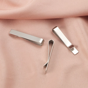 Minimalist Stainless Steel Tie Clip Brushed Mirror Polished Shirt Clip For Men Business Professional Formal Jewelry Accessory