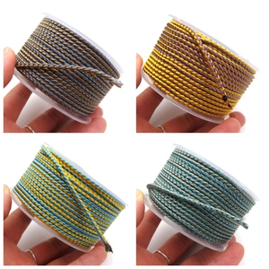 Detailed close-up of 2.8mm multi-color dragon pattern braided ropes in four color schemes