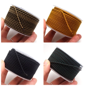 Detailed view of 2.8mm colorful braided dragon cord rolls for DIY jewelry making